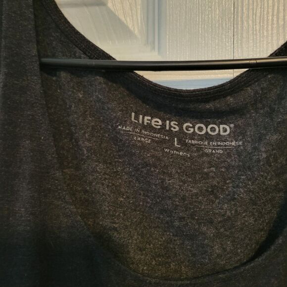 Life is Good Gray Lotus Midi Tank Dress Size Large - Picture 3 of 6